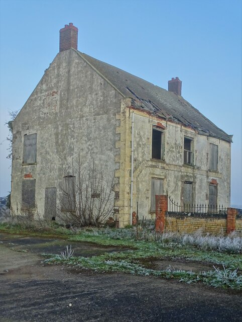 Sadly neglected farmhouse at  Langholme Manor
