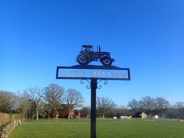 Farm sign on High Halden Road