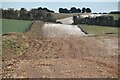 Looking along the route of the Southampton to London Pipework Project