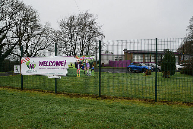Welcome banner, Gortin Glen Primary School