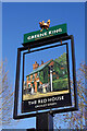 The Red House, Croxley Green - pub sign