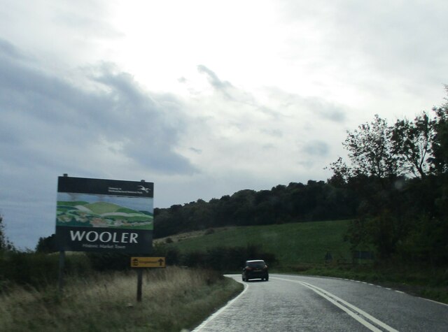 Approaching  Wooler  on  the  southbound  A697