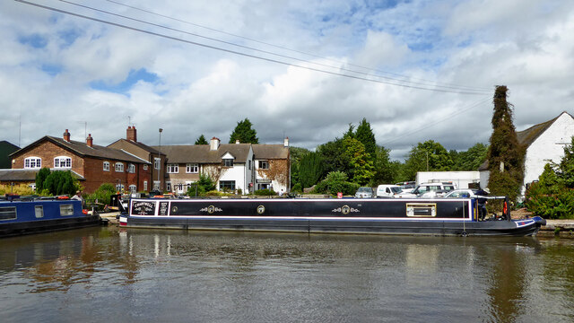 Narrowboat 'Chartwell' at Great Haywood in Staffordshire