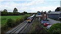 Train passing Old Hadnall Station