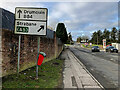 Direction sign along Strabane Road