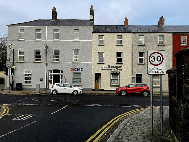 Offices along James Street, Omagh