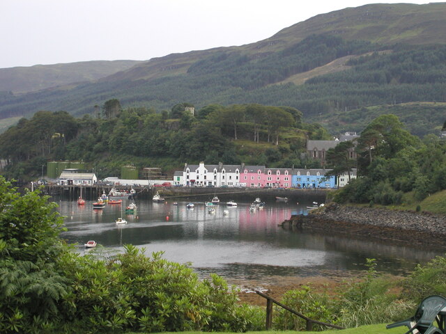 Colourful houses in Portree Harbour