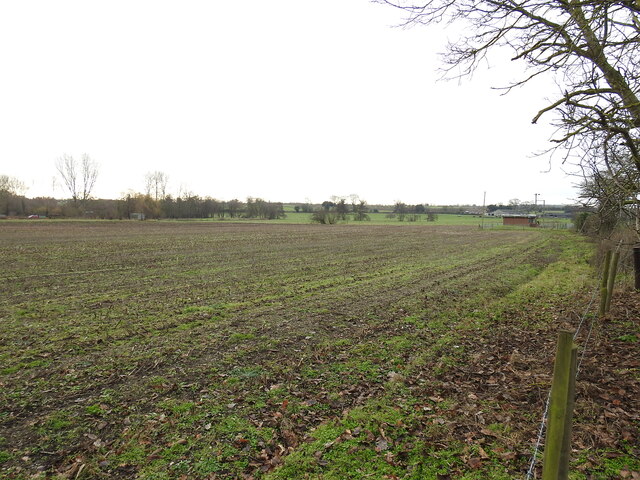 The Southwold Railway line once ran across this field
