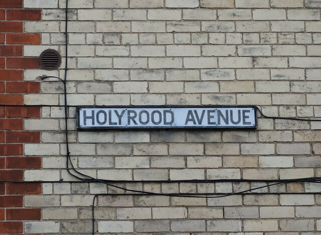 Holyrood Avenue sign