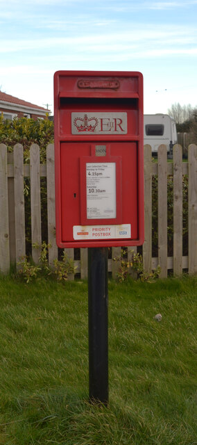 Post box, Easington Road, Kilnsea