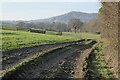 Track and footpath near Canwood Farm