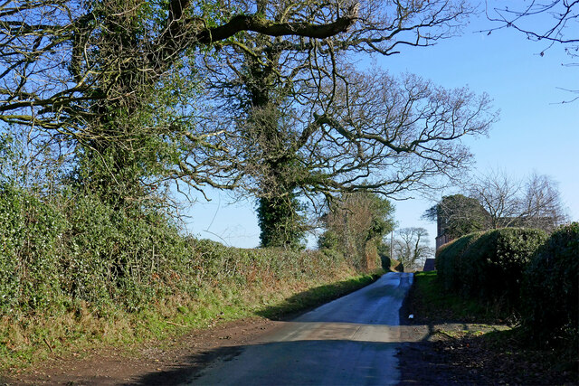 Husphins Lane near Codsall Wood in Staffordshire