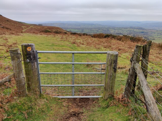 Gate along the Shropshire Way