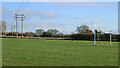 Grass fields near Codsall Wood in Staffordshire