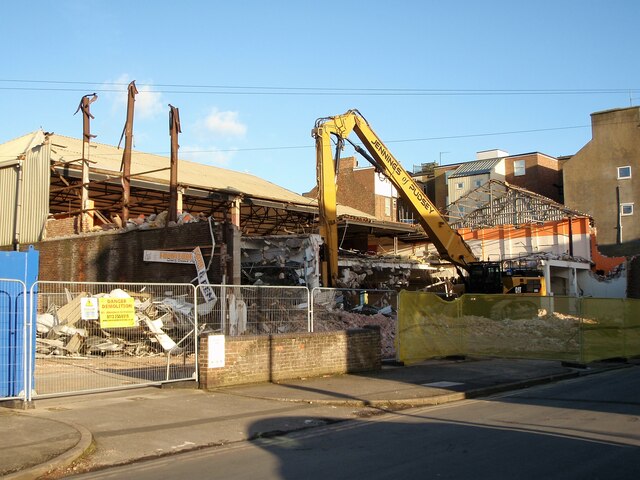Demolition of former Co-op supermarket building on York Road #9