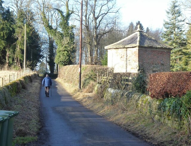Lane by Haughton Castle