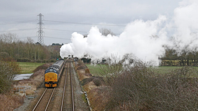 Steam locomotive driver training near Codsall, Staffordshire