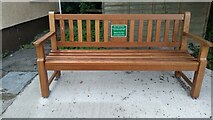 SN1710 : New Chat Bench by Llanteg Village Hall by welshbabe