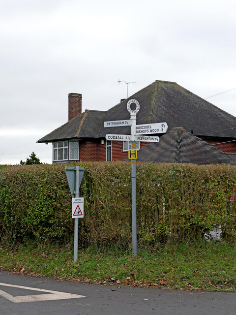 Signpost at Little Harriot's Hayes in Staffordshire
