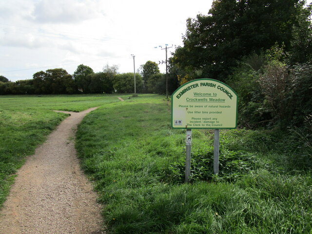 Entrance to Crockwells Meadow, Exminster