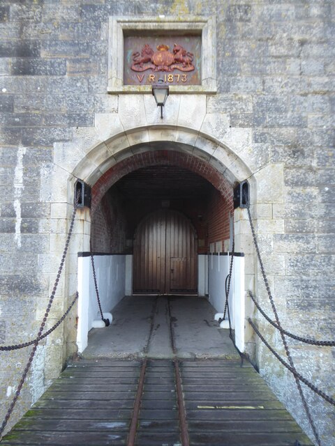 The entrance to Hurst Castle