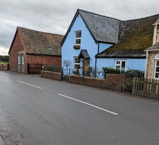 Blue house, Kingstone, Herefordshire