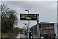 Departure board, Bow Street station