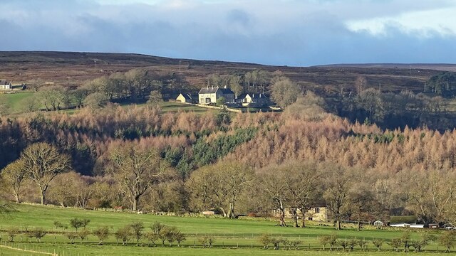 View of Haverley Lodge from the A68 at Castleside