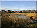 Balancing pond on the edge of Worksop