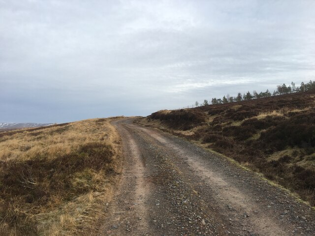 Gravel road towards Glen Bruar