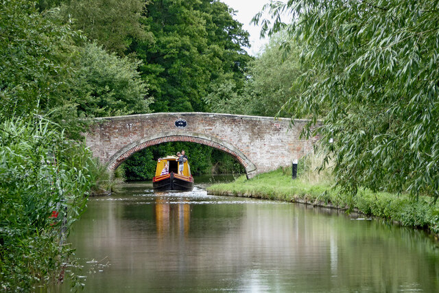 Canal near Baswich in Stafford © Roger D Kidd :: Geograph Britain and ...