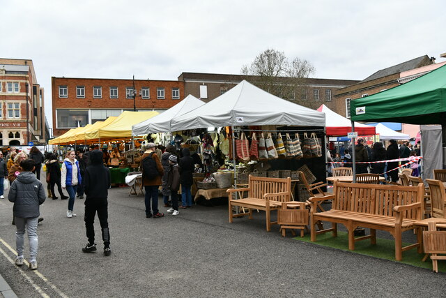 Bury St Edmunds, Saturday Market Day:... © Michael Garlick :: Geograph ...