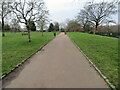 One of the numerous pathways in Broadfield Park, Rochdale