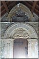 SO6217 : Tympanum, Ruardean church by Philip Halling