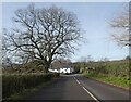 Approaching junction at Three Salmons Cottage