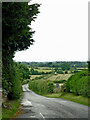 Road west from High Offley in Staffordshire