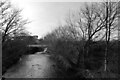 The River Colne seen from the Bradley Mills Road bridge, Huddersfield