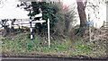 NY5056 : Footpath to How beside Cumberland County Council signpost at south end of Fenton Gate by Roger Templeman