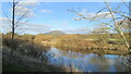 River Severn NE of Cressage, The Wrekin in the background