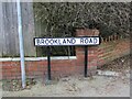 Brookland Road sign