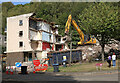 Demolition work at Langlee, Galashiels