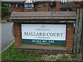 Mallard Court  Care Home sign