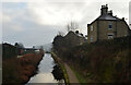 The Huddersfield Narrow Canal seen from Morley Lane, Milnsbridge