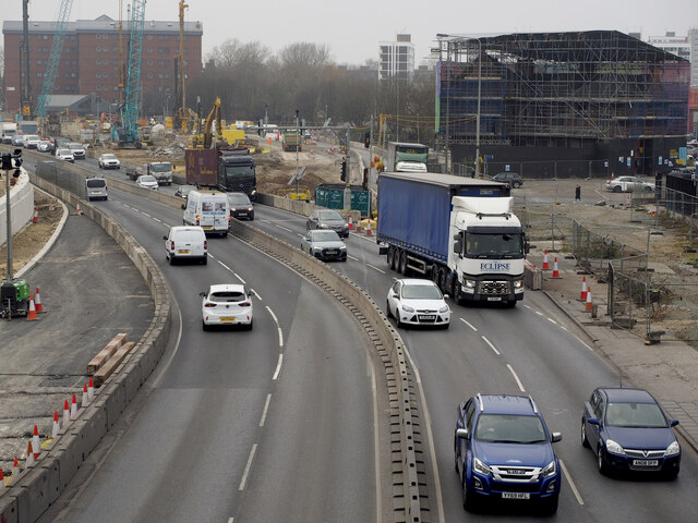 Central Hull's A63 Road Improvements © Andy Beecroft :: Geograph ...