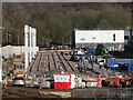 Construction of the new Metro depot at Taffs Well