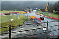 Work progressing on the new Dyfi Bridge approach road