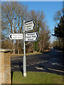 Signpost on Moor Lane