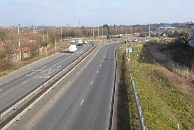 Roundabout on Broomhall Way © Philip Halling :: Geograph Britain and ...