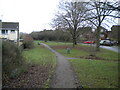 Footpath alongside Station Road, Watton at Stone