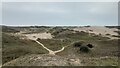 SS8676 : Merthyr Mawr Sand Dunes by Pebble
